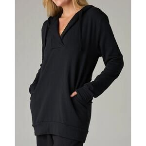 Eavolu Eco-Luxe Fleece Oversized Hoodie Black XS / S Cloud-Soft Comfort Modal